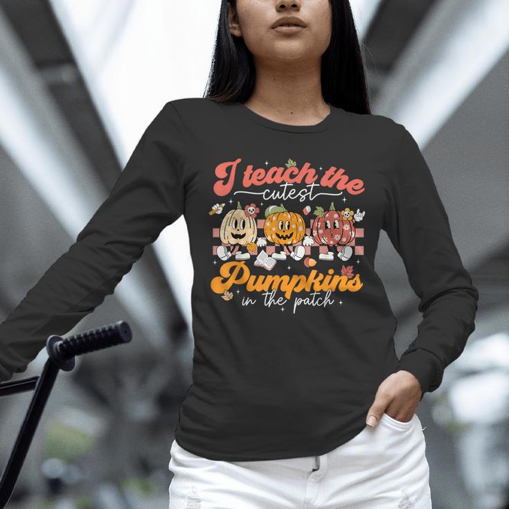 Teacher I Teach The Cutest Pumpkins In The Patch Fall Autumn Unisex Long Sleeve T-Shirt, novelty gifts, funny gifts Teacher I Teach The Cutest Pumpkins In The Patch Fall Autumn Unisex Long Sleeve T-Shirt, novelty gifts, funny gifts
