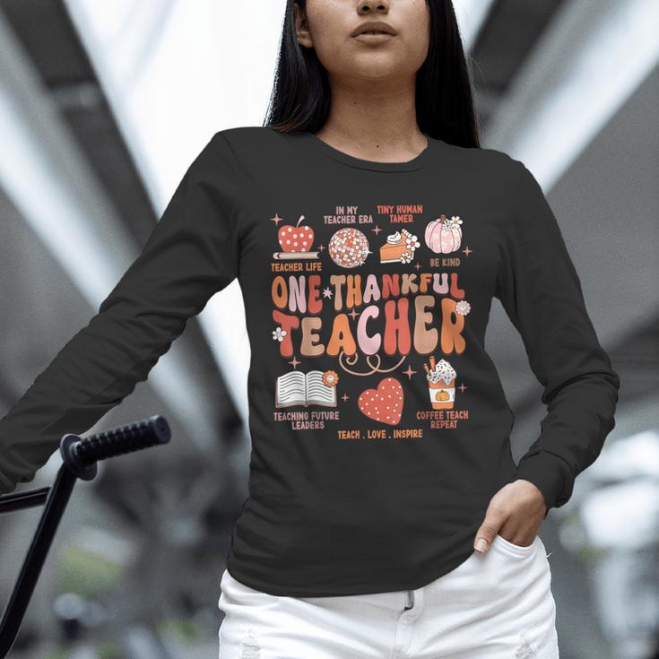 Teacher Thanksgiving Shirt Women One Thankful Teacher Fall Unisex Long Sleeve T-Shirt, novelty gifts, funny gifts Teacher Thanksgiving Shirt Women One Thankful Teacher Fall Unisex Long Sleeve T-Shirt, novelty gifts, funny gifts