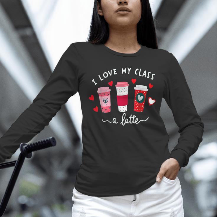 Teachers Valentine Day I Love My Class A Latte Coffee Women Unisex Long Sleeve T-Shirt, novelty gifts, funny gifts Teachers Valentine Day I Love My Class A Latte Coffee Women Unisex Long Sleeve T-Shirt, novelty gifts, funny gifts