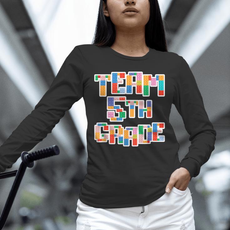 Team 5th Grade Building Blocks Bricks Theme Teacher Team For Men Women Kids Unisex Long Sleeve T-Shirt, novelty gifts, funny gifts Team 5th Grade Building Blocks Bricks Theme Teacher Team For Men Women Kids Unisex Long Sleeve T-Shirt, novelty gifts, funny gifts