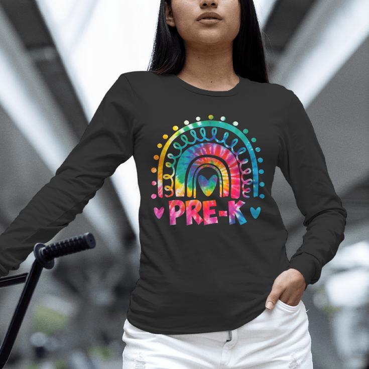 Tie Dye Prek Teacher Rainbow Preschool Back To School Girl Unisex Long Sleeve T-Shirt, novelty gifts, funny gifts Tie Dye Prek Teacher Rainbow Preschool Back To School Girl Unisex Long Sleeve T-Shirt, novelty gifts, funny gifts
