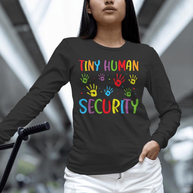 Tiny Human Security Preschool Childcare Teacher Babysitters Unisex Long Sleeve T-Shirt, novelty gifts, funny gifts Tiny Human Security Preschool Childcare Teacher Babysitters Unisex Long Sleeve T-Shirt, novelty gifts, funny gifts