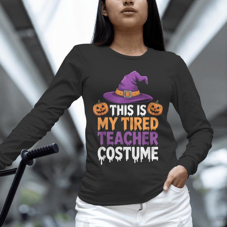 This Is My Tired Teacher Costume Halloween Unisex Long Sleeve T-Shirt, novelty gifts, funny gifts This Is My Tired Teacher Costume Halloween Unisex Long Sleeve T-Shirt, novelty gifts, funny gifts