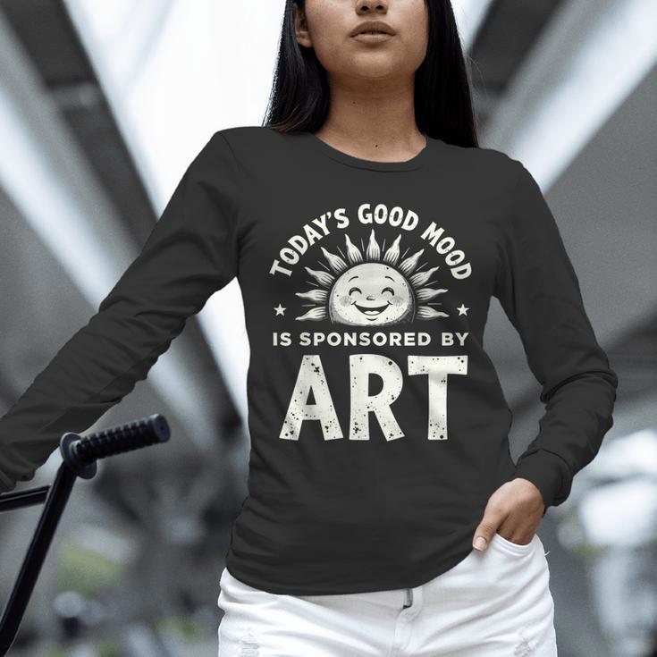 Today’s Good Mood Is Sponsored By Art Teacher Sun Tee Unisex Long Sleeve T-Shirt, novelty gifts, funny gifts Today’s Good Mood Is Sponsored By Art Teacher Sun Tee Unisex Long Sleeve T-Shirt, novelty gifts, funny gifts