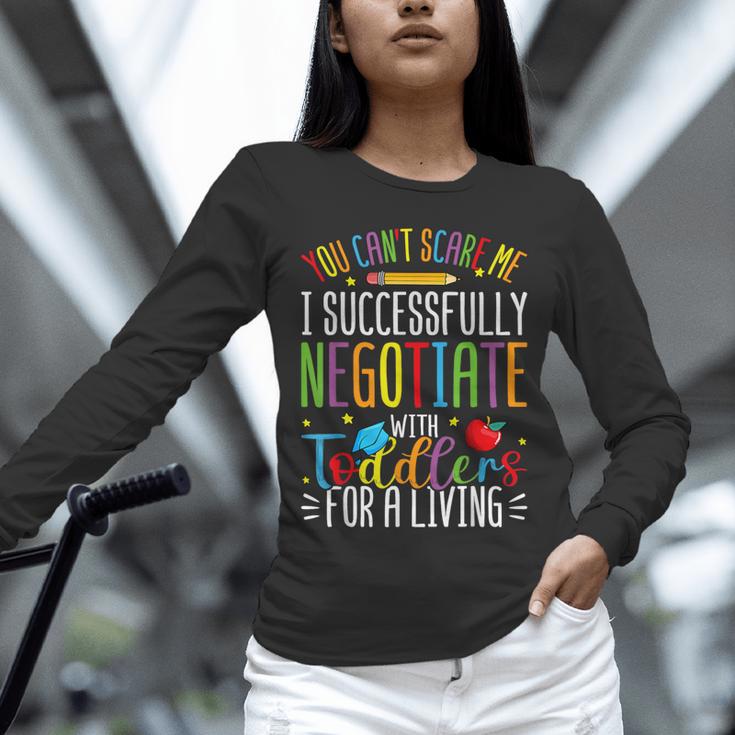Toddler Negotiator Preschool Teacher Humor Babysitters Unisex Long Sleeve T-Shirt, novelty gifts, funny gifts Toddler Negotiator Preschool Teacher Humor Babysitters Unisex Long Sleeve T-Shirt, novelty gifts, funny gifts