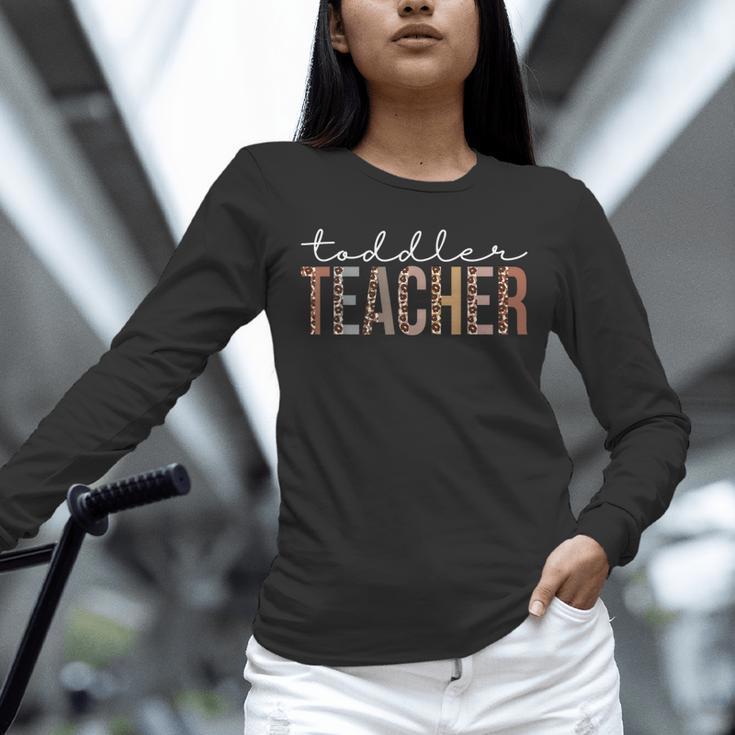 Toddler Teacher Leopard Appreciation For Women For Work Unisex Long Sleeve T-Shirt, novelty gifts, funny gifts Toddler Teacher Leopard Appreciation For Women For Work Unisex Long Sleeve T-Shirt, novelty gifts, funny gifts