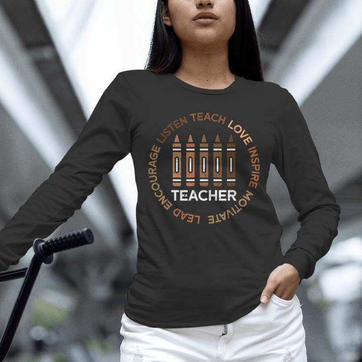 History Teacher Teach Love African American Men Women Unisex Long Sleeve T-Shirt, novelty gifts, funny gifts