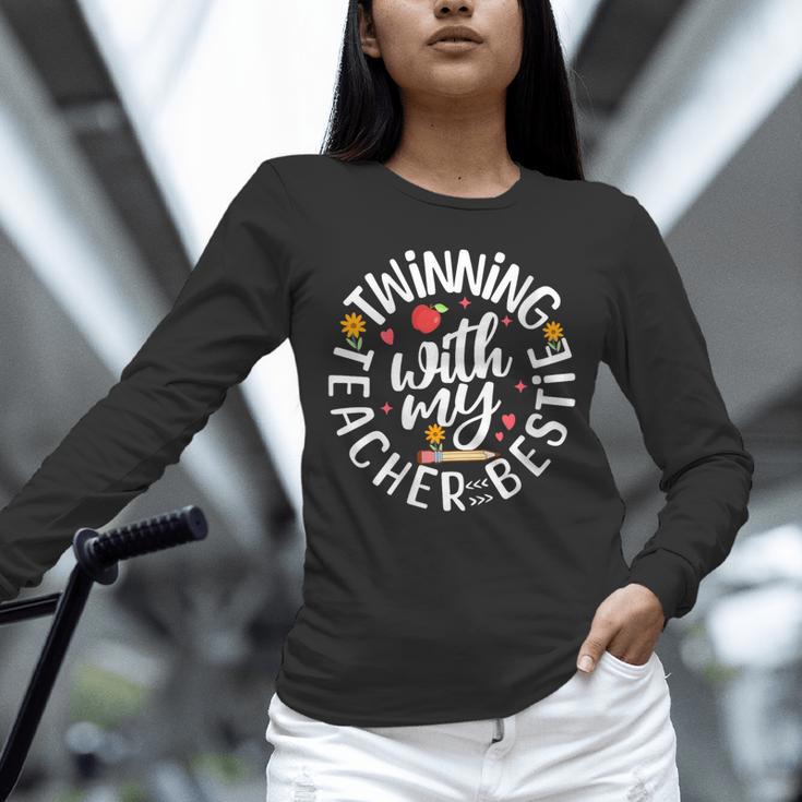 Twin Day For Spirit Week Teacher Bestie Matching Unisex Long Sleeve T-Shirt, novelty gifts, funny gifts
