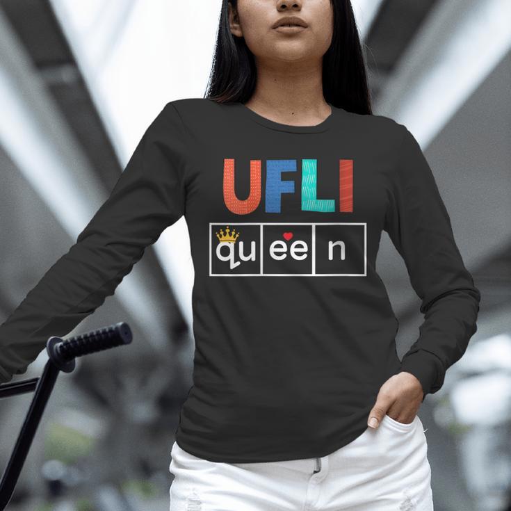 UFLI Queen Science Of Reading Literacy Teacher Appreciation Unisex Long Sleeve T-Shirt, novelty gifts, funny gifts