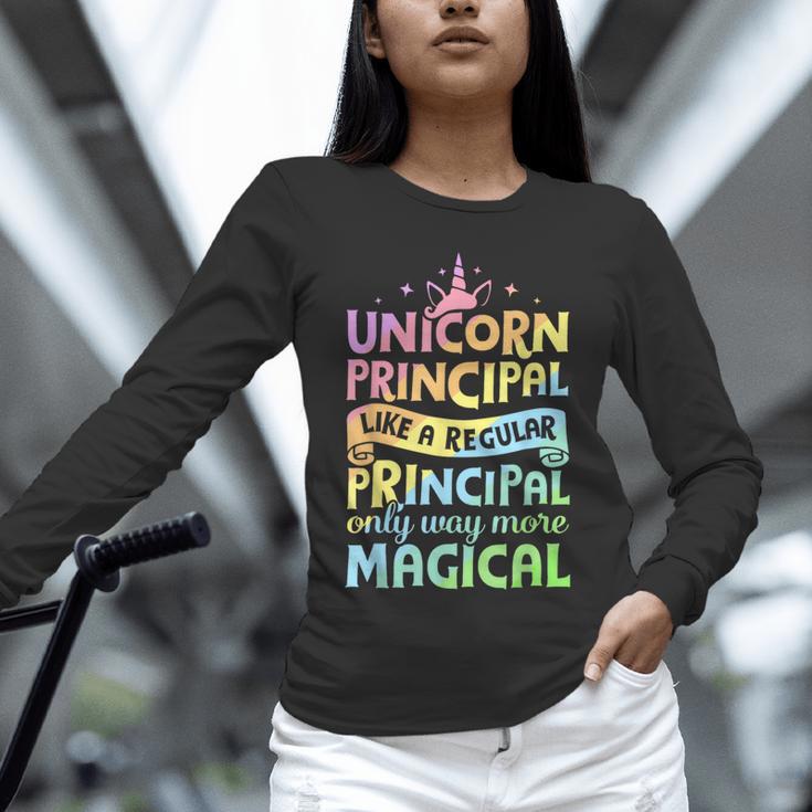 Unicorn Principal Back To School Teacher Appreciation Unisex Long Sleeve T-Shirt, novelty gifts, funny gifts
