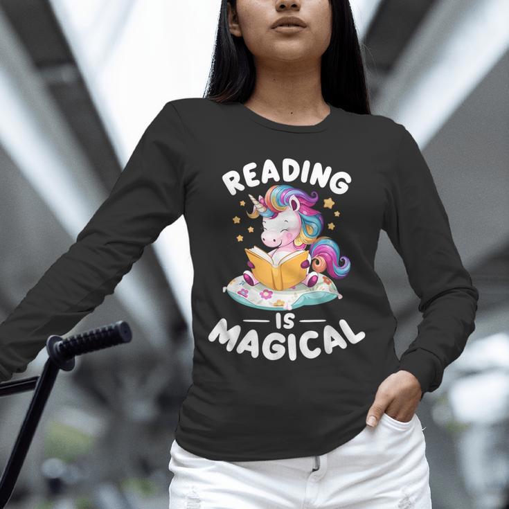 Unicorn Teacher Reading Is Magical Book Unisex Long Sleeve T-Shirt, novelty gifts, funny gifts Unicorn Teacher Reading Is Magical Book Unisex Long Sleeve T-Shirt, novelty gifts, funny gifts