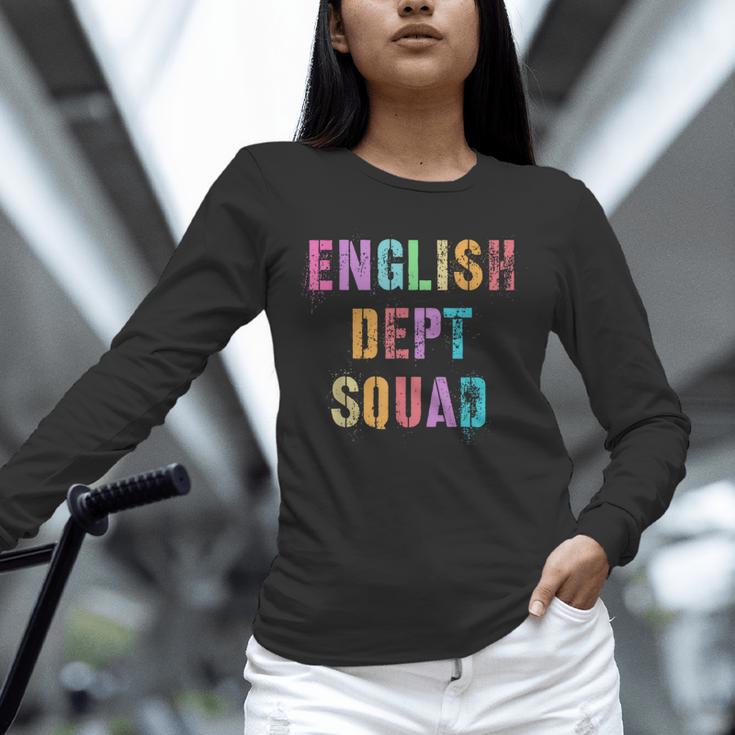 Vintage ENGLISH DEPT SQUAD Back To School Teacher Student Unisex Long Sleeve T-Shirt, novelty gifts, funny gifts