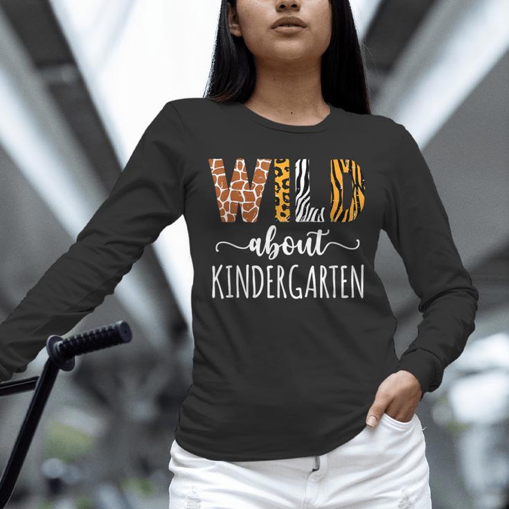 Wild About Kindergarten Teacher Leopard Print Unisex Long Sleeve T-Shirt, novelty gifts, funny gifts Wild About Kindergarten Teacher Leopard Print Unisex Long Sleeve T-Shirt, novelty gifts, funny gifts