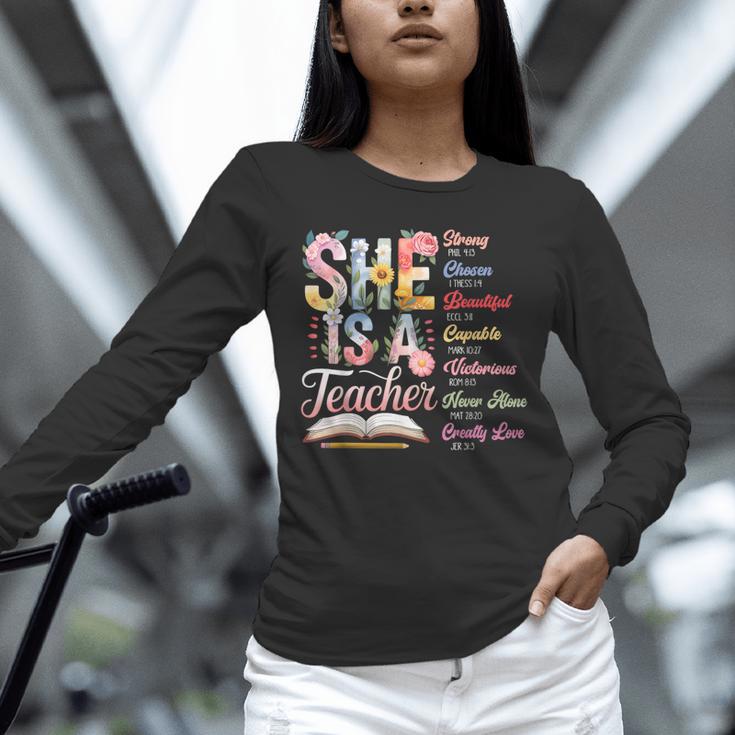 Women Bible Verse Christian Teacher God Says Back To School Unisex Long Sleeve T-Shirt, novelty gifts, funny gifts Women Bible Verse Christian Teacher God Says Back To School Unisex Long Sleeve T-Shirt, novelty gifts, funny gifts