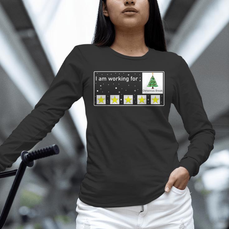 I Am Working For Christmas Break Special Education Teacher Unisex Long Sleeve T-Shirt, novelty gifts, funny gifts