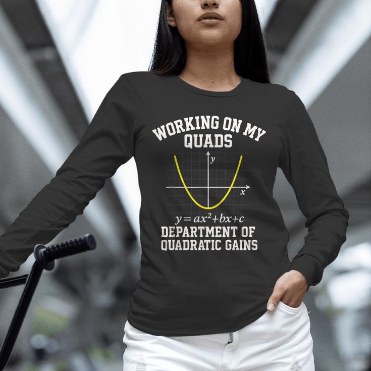 Working On My Quads Algebra Math Gym Teacher Unisex Long Sleeve T-Shirt, novelty gifts, funny gifts Working On My Quads Algebra Math Gym Teacher Unisex Long Sleeve T-Shirt, novelty gifts, funny gifts