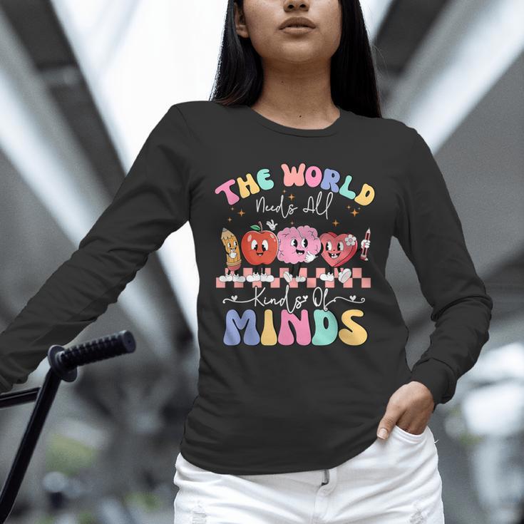 The World Needs All Kinds Of Minds Special Education Teacher Unisex Long Sleeve T-Shirt, novelty gifts, funny gifts The World Needs All Kinds Of Minds Special Education Teacher Unisex Long Sleeve T-Shirt, novelty gifts, funny gifts