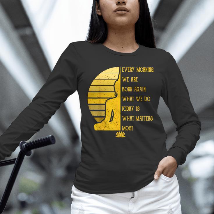 Yoga Meditation Buddha Yoga Teacher T-Shirt Unisex Long Sleeve T-Shirt, novelty gifts, funny gifts
