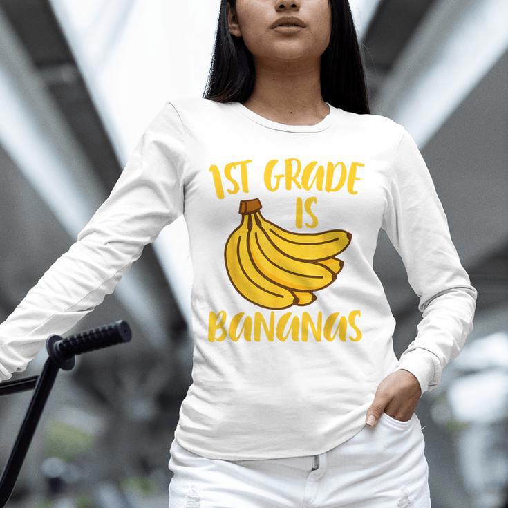 1st Grade Is Bananas Teacher Teaching Back To School Unisex Long Sleeve T-Shirt, novelty gifts, funny gifts