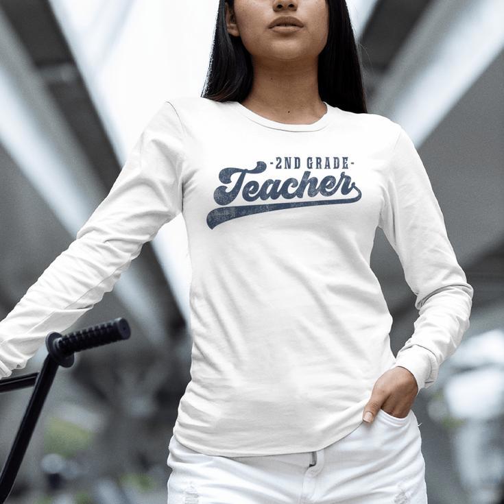 2nd Grade Teacher Cute Vintage Graphic Second Grade Teacher Men Women Unisex Long Sleeve T-Shirt, novelty gifts, funny gifts 2nd Grade Teacher Cute Vintage Graphic Second Grade Teacher Men Women Unisex Long Sleeve T-Shirt, novelty gifts, funny gifts