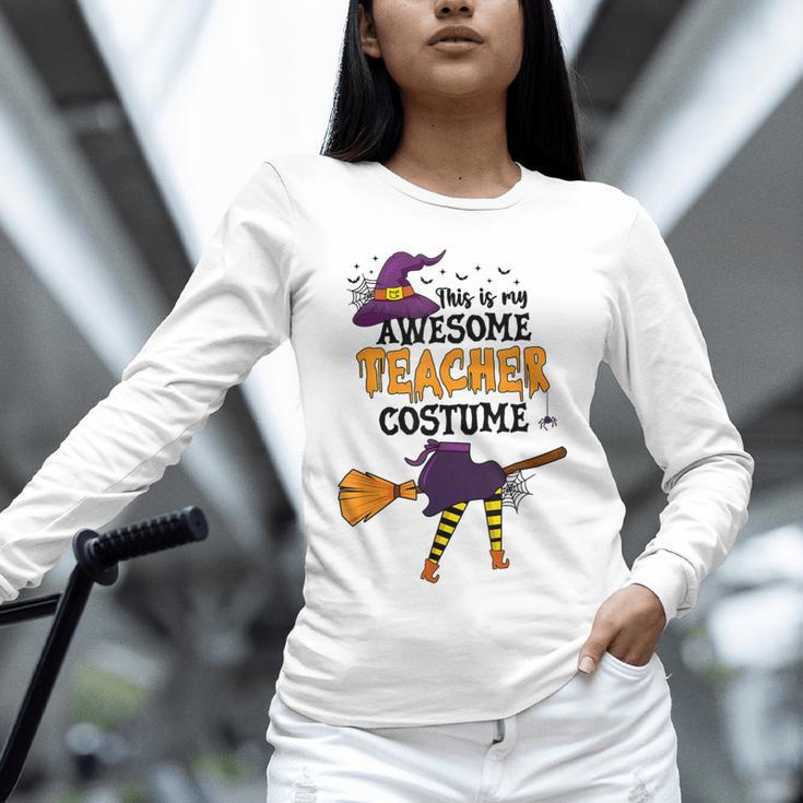This Is My Awesome Teacher Costume Halloween Witch Unisex Long Sleeve T-Shirt, novelty gifts, funny gifts This Is My Awesome Teacher Costume Halloween Witch Unisex Long Sleeve T-Shirt, novelty gifts, funny gifts