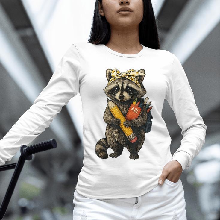 Back To School Raccoon Teachers Student Kids Unisex Long Sleeve T-Shirt, novelty gifts, funny gifts Back To School Raccoon Teachers Student Kids Unisex Long Sleeve T-Shirt, novelty gifts, funny gifts
