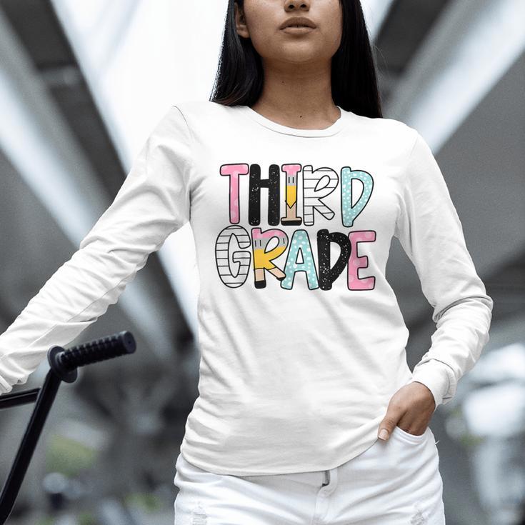 Back To School Third Grade Teacher First Day Of 3rd Grade Unisex Long Sleeve T-Shirt, novelty gifts, funny gifts