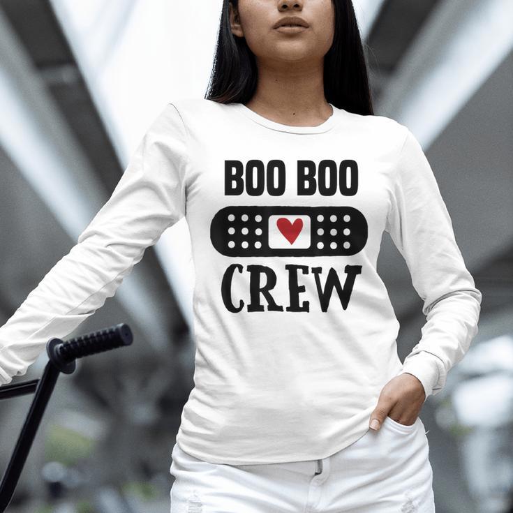 Boo Boo Crew First Aid School Nurse Day Care Teacher Unisex Long Sleeve T-Shirt, novelty gifts, funny gifts