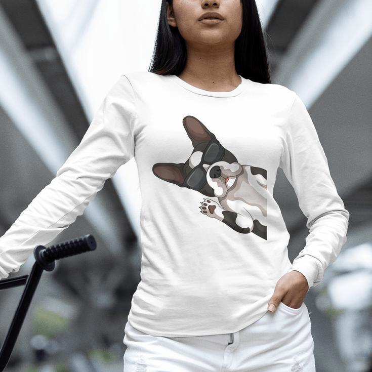 Boston Terrier Bostie Dog Kids Men Unisex Long Sleeve T-Shirt, novelty gifts, funny gifts