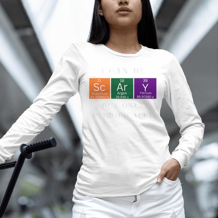 Chemisty Science Teacher Periodic Table Halloween Unisex Long Sleeve T-Shirt, novelty gifts, funny gifts