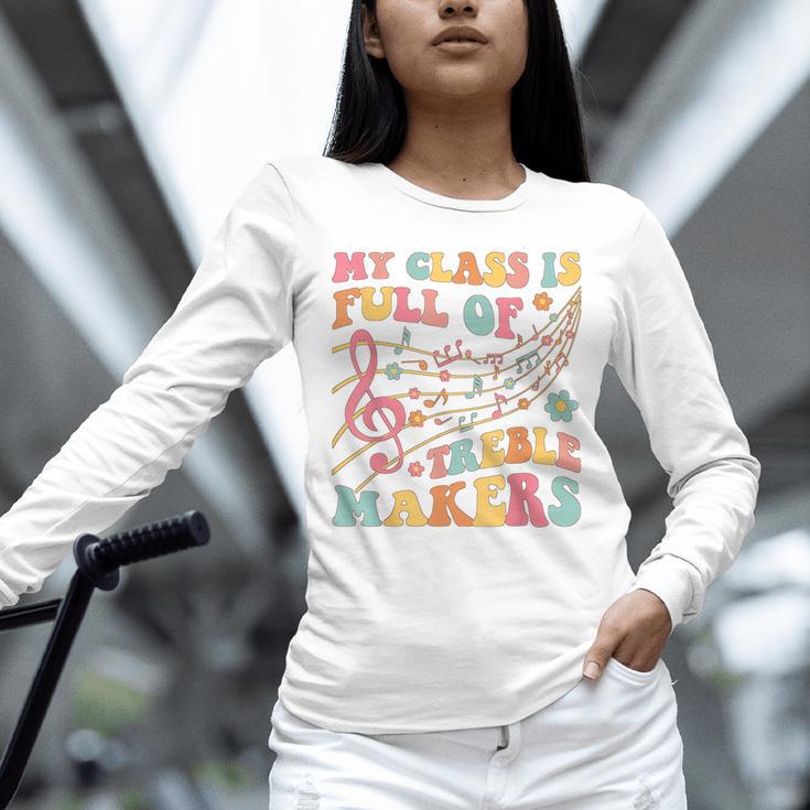My Class Is Full Of Treble Makers Funny Music Teacher Groovy Men Women Girls Kids Unisex Long Sleeve T-Shirt, novelty gifts, funny gifts My Class Is Full Of Treble Makers Funny Music Teacher Groovy Men Women Girls Kids Unisex Long Sleeve T-Shirt, novelty gifts, funny gifts