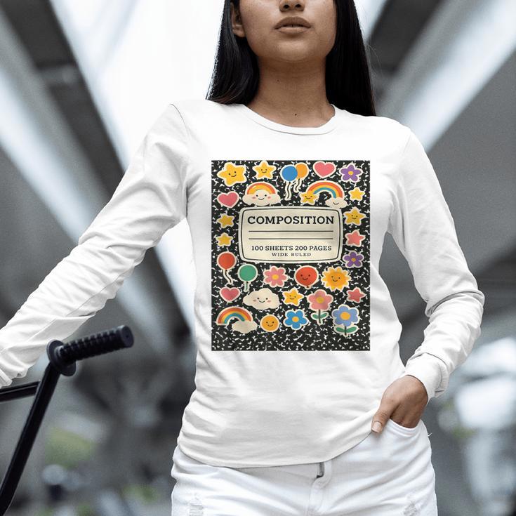 Composition Notebook Costume Teacher Matching Halloween Book Unisex Long Sleeve T-Shirt, novelty gifts, funny gifts Composition Notebook Costume Teacher Matching Halloween Book Unisex Long Sleeve T-Shirt, novelty gifts, funny gifts