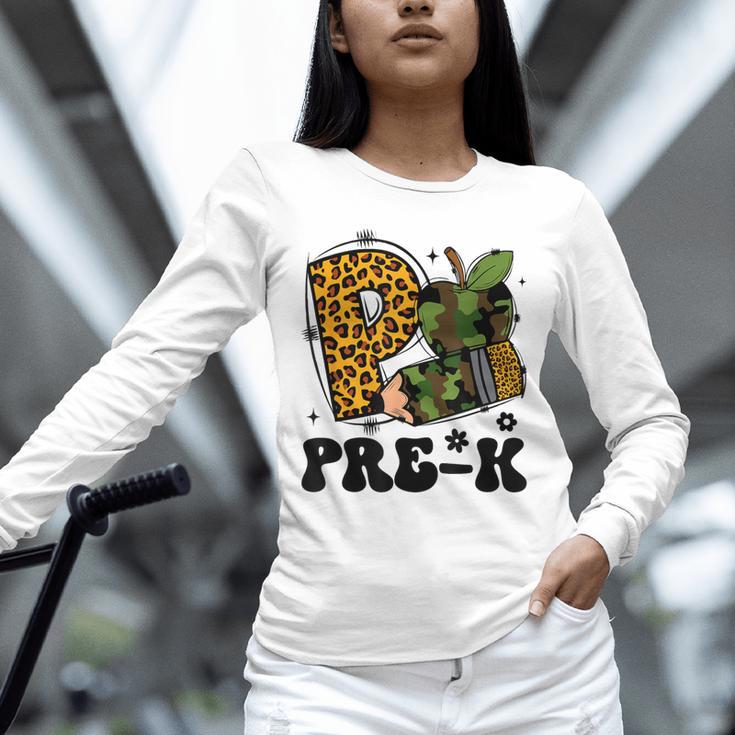 Cute Camo Pre K Back To School Teacher Kid Preschool Unisex Long Sleeve T-Shirt, novelty gifts, funny gifts Cute Camo Pre K Back To School Teacher Kid Preschool Unisex Long Sleeve T-Shirt, novelty gifts, funny gifts