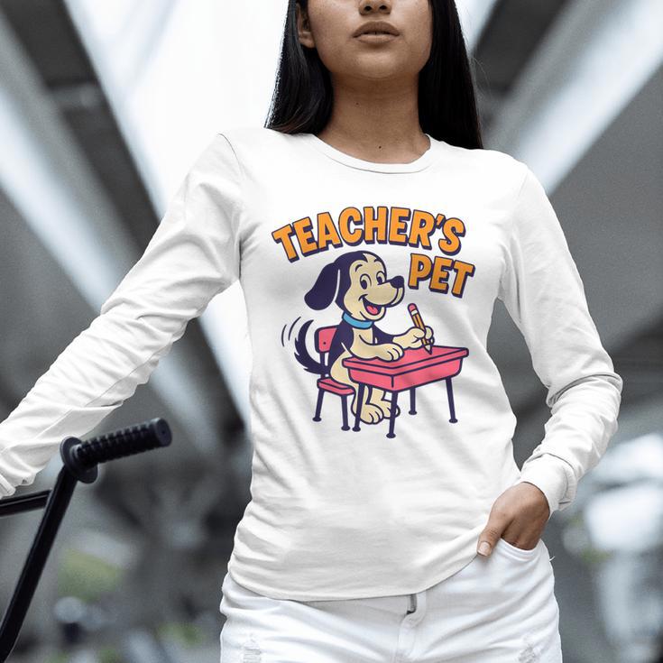 Cute Elementary School Student Dog Teacher's Pet Unisex Long Sleeve T-Shirt, novelty gifts, funny gifts Cute Elementary School Student Dog Teacher's Pet Unisex Long Sleeve T-Shirt, novelty gifts, funny gifts