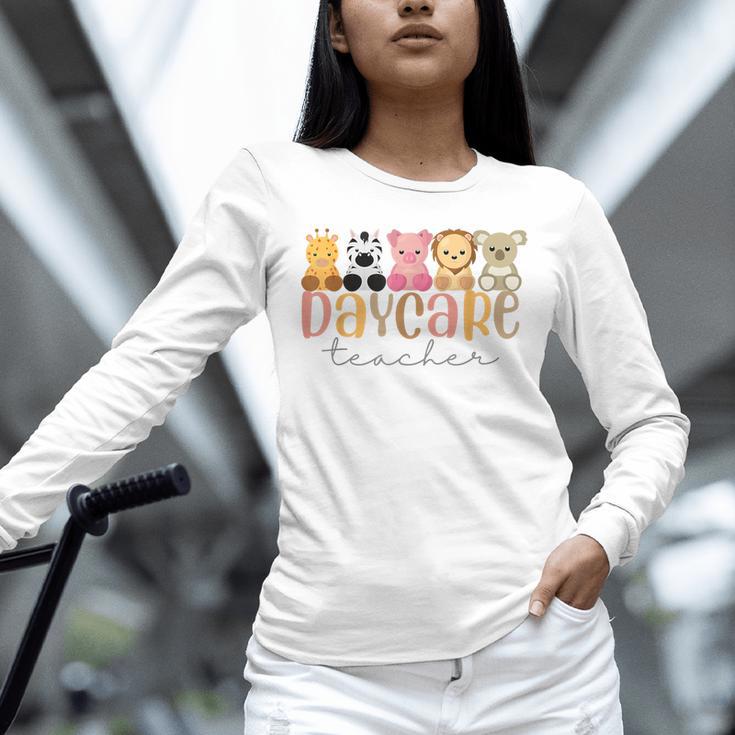 Daycare Teacher Animals Daycare Provider Back To School Unisex Long Sleeve T-Shirt, novelty gifts, funny gifts Daycare Teacher Animals Daycare Provider Back To School Unisex Long Sleeve T-Shirt, novelty gifts, funny gifts