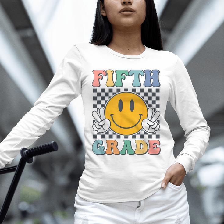 Fifth Grade Team Teachers Boys Girls Retro Smile 5th Grade Unisex Long Sleeve T-Shirt, novelty gifts, funny gifts