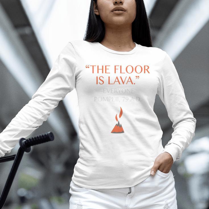 The Floor Is Lava For History Lovers & Teachers Premium Tri-Blend Unisex Long Sleeve T-Shirt, novelty gifts, funny gifts The Floor Is Lava For History Lovers & Teachers Premium Tri-Blend Unisex Long Sleeve T-Shirt, novelty gifts, funny gifts