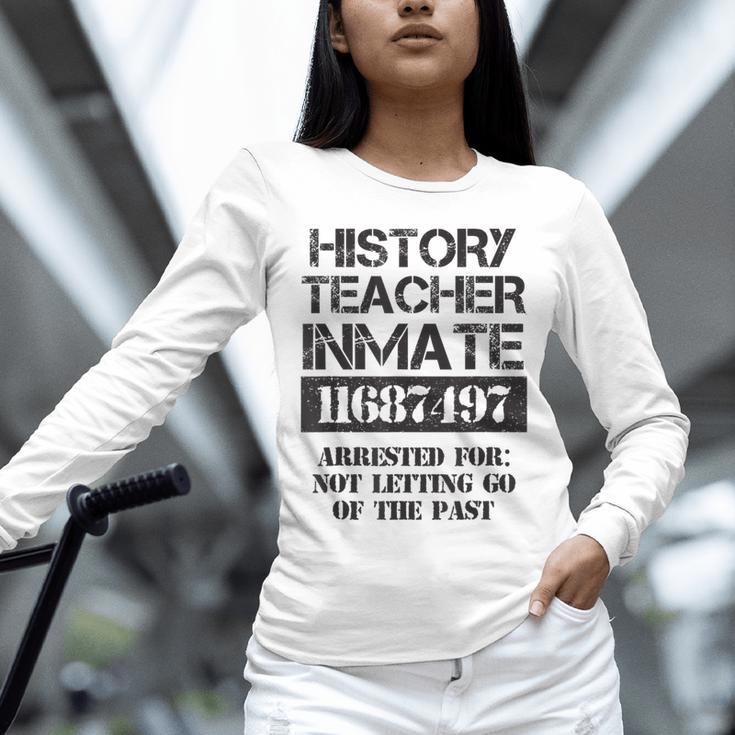 Halloween History Teacher Prisoner Costume Unisex Long Sleeve T-Shirt, novelty gifts, funny gifts