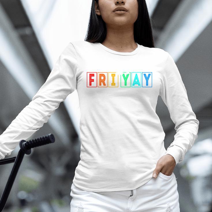 Happy Fri Yay Teacher Friday Unisex Long Sleeve T-Shirt, novelty gifts, funny gifts Happy Fri Yay Teacher Friday Unisex Long Sleeve T-Shirt, novelty gifts, funny gifts