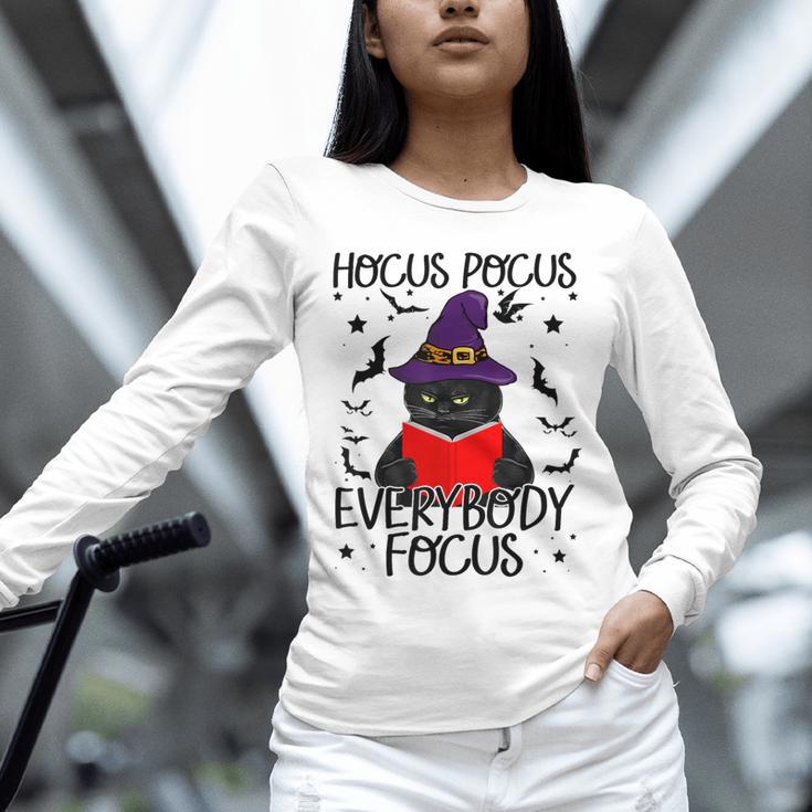 Hocus Pocus Everybody Focus Halloween Teacher For Men Women Unisex Long Sleeve T-Shirt, novelty gifts, funny gifts