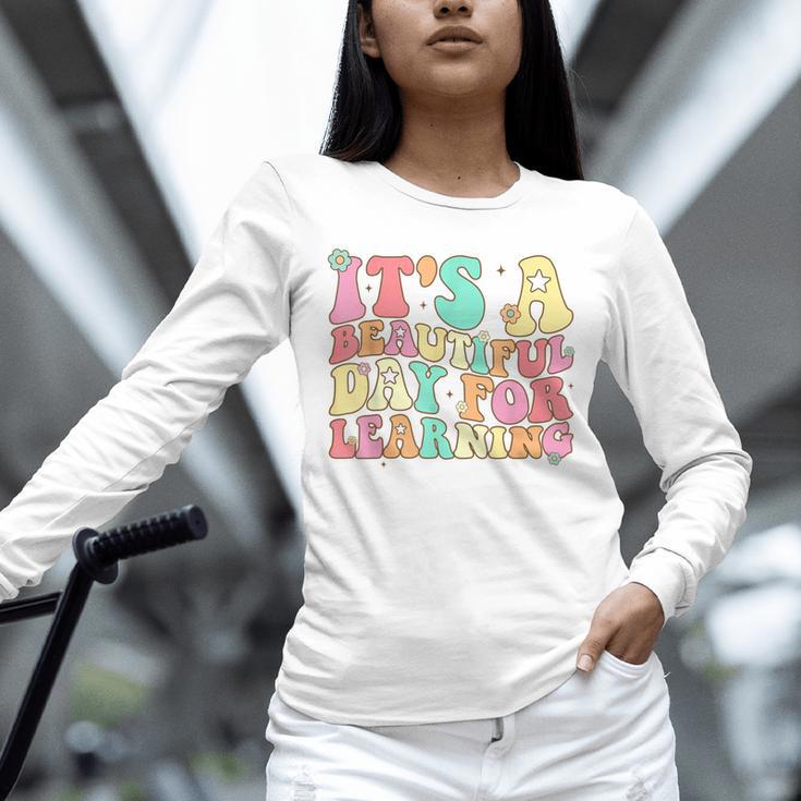 It's Beautiful Day For Learning Retro Teacher Students Women Unisex Long Sleeve T-Shirt, novelty gifts, funny gifts It's Beautiful Day For Learning Retro Teacher Students Women Unisex Long Sleeve T-Shirt, novelty gifts, funny gifts