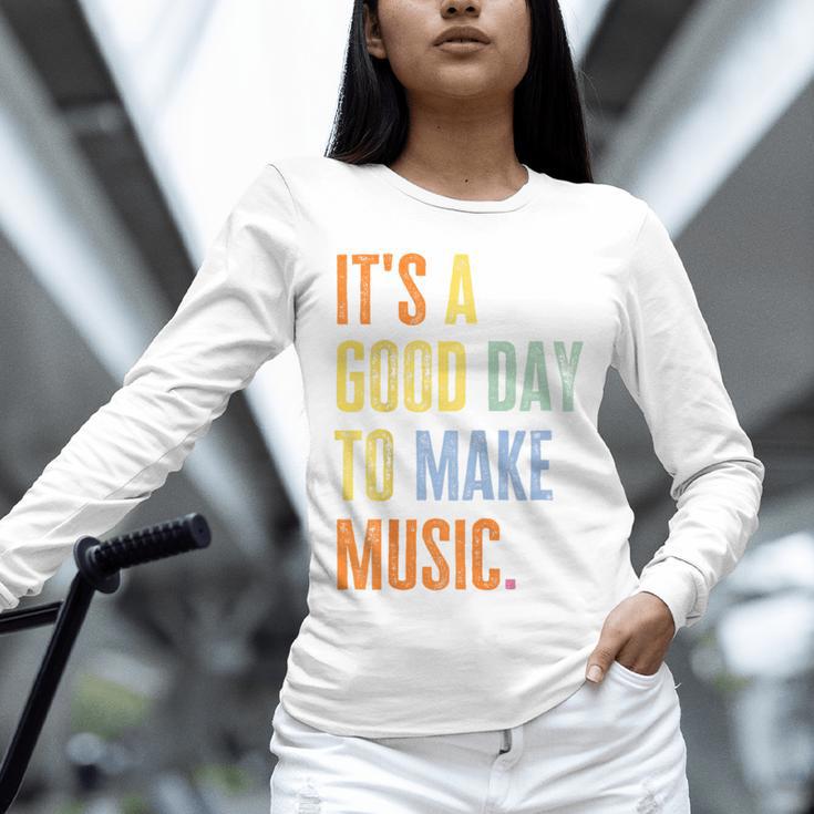 It's A Good Day To Make Music Music Lover Teacher Unisex Long Sleeve T-Shirt, novelty gifts, funny gifts It's A Good Day To Make Music Music Lover Teacher Unisex Long Sleeve T-Shirt, novelty gifts, funny gifts