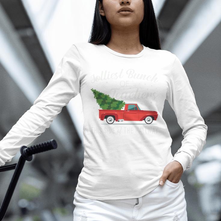 Jolliest Bunch Of Teachers This Side Of The Hallway Unisex Long Sleeve T-Shirt, novelty gifts, funny gifts Jolliest Bunch Of Teachers This Side Of The Hallway Unisex Long Sleeve T-Shirt, novelty gifts, funny gifts