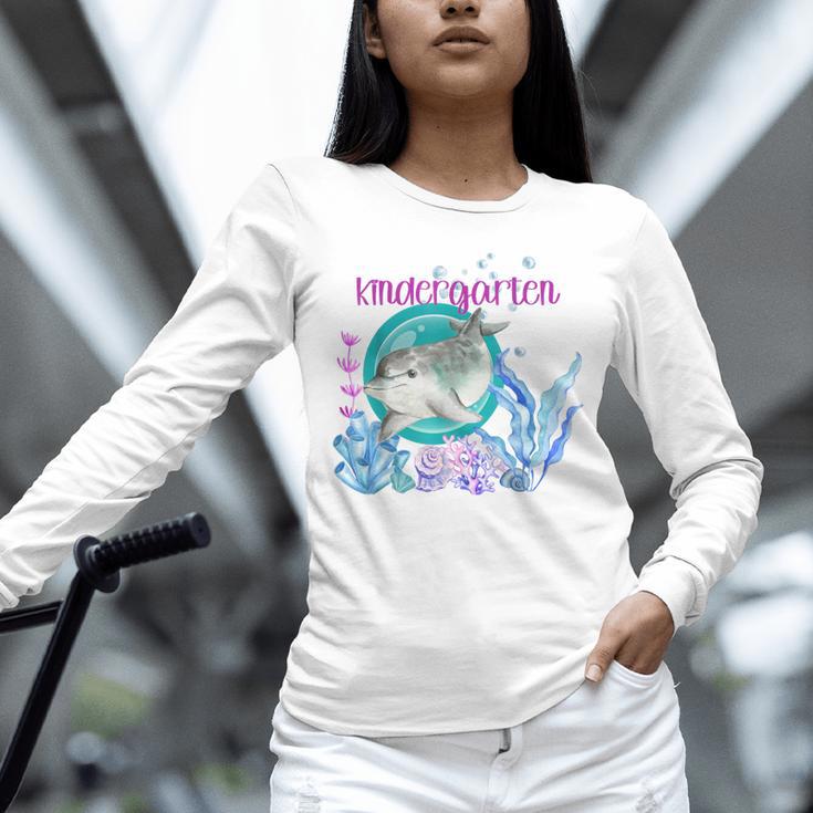 Kindergarten Teacher Dolphin Ocean Life Teaching Team Spirit Unisex Long Sleeve T-Shirt, novelty gifts, funny gifts Kindergarten Teacher Dolphin Ocean Life Teaching Team Spirit Unisex Long Sleeve T-Shirt, novelty gifts, funny gifts