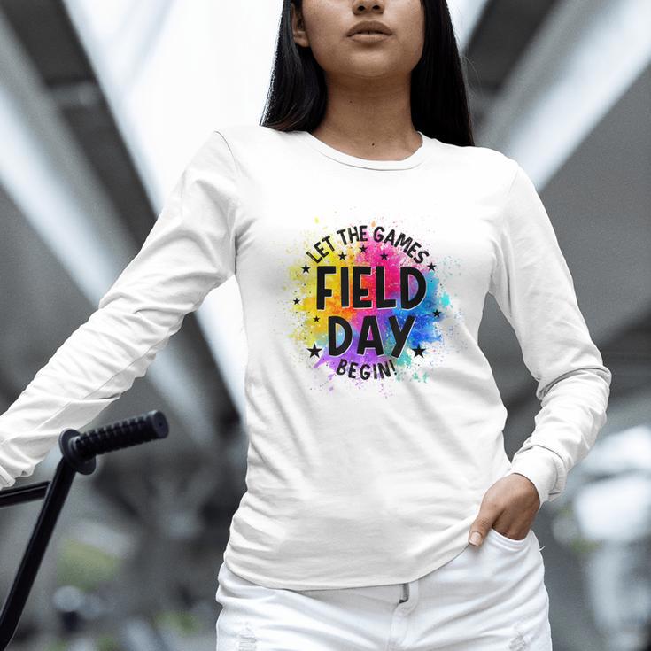 Let The Games Begin Field Day Fun Day Teachers Boys Girls Unisex Long Sleeve T-Shirt, novelty gifts, funny gifts Let The Games Begin Field Day Fun Day Teachers Boys Girls Unisex Long Sleeve T-Shirt, novelty gifts, funny gifts