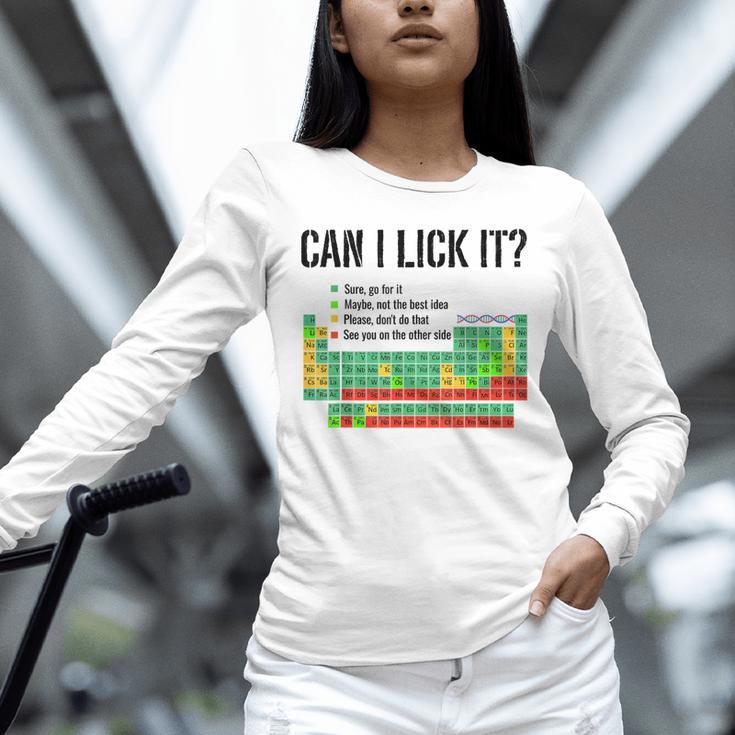 Can I Lick It Periodic Table Chart Science Teacher Unisex Long Sleeve T-Shirt, novelty gifts, funny gifts Can I Lick It Periodic Table Chart Science Teacher Unisex Long Sleeve T-Shirt, novelty gifts, funny gifts