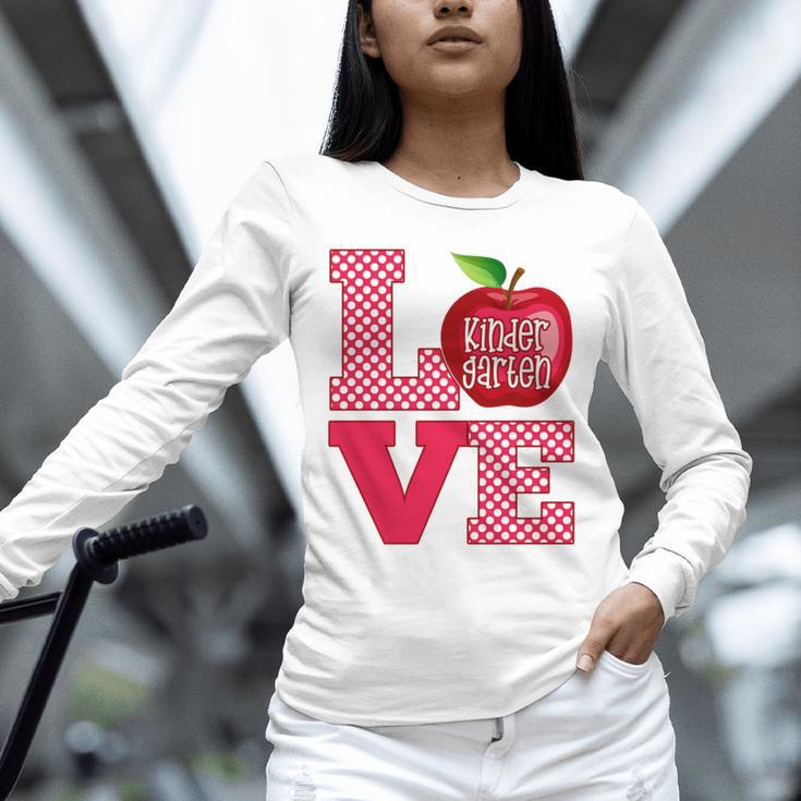 Love Kindergarten Cute Apple School Teacher Unisex Long Sleeve T-Shirt, novelty gifts, funny gifts Love Kindergarten Cute Apple School Teacher Unisex Long Sleeve T-Shirt, novelty gifts, funny gifts