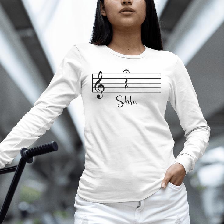 Music Notes Shirt Shh Quarter Fermata Teacher Unisex Long Sleeve T-Shirt, novelty gifts, funny gifts Music Notes Shirt Shh Quarter Fermata Teacher Unisex Long Sleeve T-Shirt, novelty gifts, funny gifts