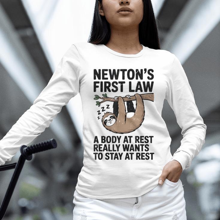 Newtons First Law Physics Jokes Science Teacher Unisex Long Sleeve T-Shirt, novelty gifts, funny gifts Newtons First Law Physics Jokes Science Teacher Unisex Long Sleeve T-Shirt, novelty gifts, funny gifts