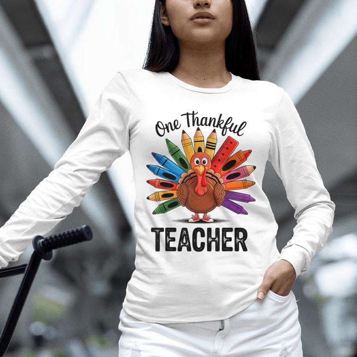 One Thankful Teacher Thanksgiving TurkeyCute Pencil Unisex Long Sleeve T-Shirt, novelty gifts, funny gifts One Thankful Teacher Thanksgiving TurkeyCute Pencil Unisex Long Sleeve T-Shirt, novelty gifts, funny gifts